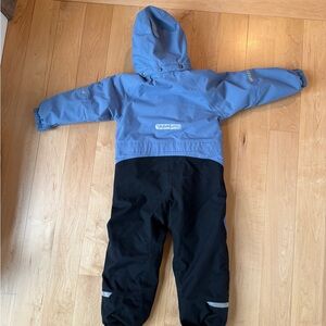Polarn O. Pyret Blue and Black Kids One Piece